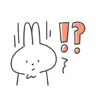 【春/敬語】真顔なうさぎ（個別スタンプ：34）