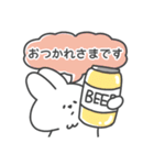 【春/敬語】真顔なうさぎ（個別スタンプ：37）
