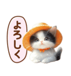 黒白ハチワレねこスタンプ（個別スタンプ：14）
