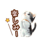 黒白ハチワレねこスタンプ（個別スタンプ：26）