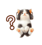 黒白ハチワレねこスタンプ（個別スタンプ：31）