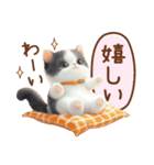 黒白ハチワレねこスタンプ（個別スタンプ：32）