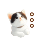 黒白ハチワレねこスタンプ（個別スタンプ：33）