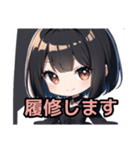 【限界オタク編1】ゴスロリ服を着た茶髪娘（個別スタンプ：28）