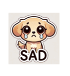 かわいい子犬の気持ち（個別スタンプ：3）