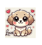 かわいい子犬の気持ち（個別スタンプ：5）