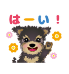 飛び出す！モジャヨーキー（個別スタンプ：3）