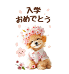 癒しプードルの春のあいさつ【BIG】（個別スタンプ：31）