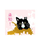 ハチワレ猫さくら 動くスタンプ♪ 春（個別スタンプ：7）