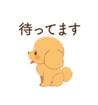 恋人に嫉妬するかまってちゃん犬(トイプー)（個別スタンプ：21）