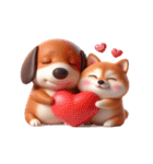 ダックスフント＆柴犬 ずっと一緒（個別スタンプ：8）