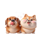 ダックスフント＆柴犬 ずっと一緒（個別スタンプ：16）