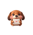 ダックスフント＆柴犬 ずっと一緒（個別スタンプ：17）