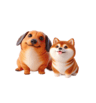 ダックスフント＆柴犬 ずっと一緒（個別スタンプ：21）