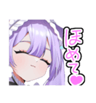 猫耳ゴスロリの女の子スタンプ1（個別スタンプ：3）
