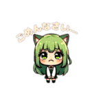 ツンデレみどりちゃんのメッセージ（個別スタンプ：4）