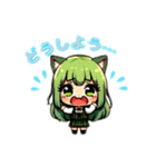 ツンデレみどりちゃんのメッセージ（個別スタンプ：10）