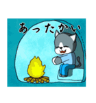静かな灰色猫（個別スタンプ：1）