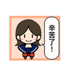 コナ音の女子高生スタンプ（簡体字）（個別スタンプ：3）