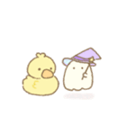 あひるとおばけのすたんぷ（個別スタンプ：1）