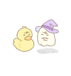 あひるとおばけのすたんぷ（個別スタンプ：4）