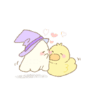 あひるとおばけのすたんぷ（個別スタンプ：14）