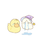 あひるとおばけのすたんぷ（個別スタンプ：18）