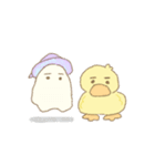 あひるとおばけのすたんぷ（個別スタンプ：35）