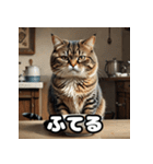ふとった茶トラのネコ（個別スタンプ：13）