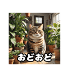 ふとった茶トラのネコ（個別スタンプ：14）