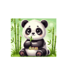 ぱんだの日常ʕ⁠´⁠•⁠ ⁠ᴥ⁠•̥⁠`⁠ʔ（個別スタンプ：3）
