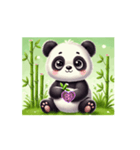 ぱんだの日常ʕ⁠´⁠•⁠ ⁠ᴥ⁠•̥⁠`⁠ʔ（個別スタンプ：7）