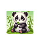 ぱんだの日常ʕ⁠´⁠•⁠ ⁠ᴥ⁠•̥⁠`⁠ʔ（個別スタンプ：8）