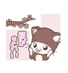 「てぷにゃん日和」春スタンプ（個別スタンプ：3）