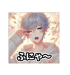 「春のイケメン - 優しくて甘い彼」（個別スタンプ：34）