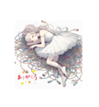 配線バレリーナ3（個別スタンプ：5）