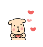 顔の長い子犬（個別スタンプ：3）