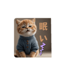 顔で語るネコちゃん（個別スタンプ：3）