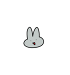 同じ顔しかしないうさぎ（個別スタンプ：33）