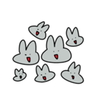 同じ顔しかしないうさぎ（個別スタンプ：40）