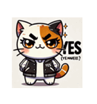 ヤンキー三毛猫（個別スタンプ：8）