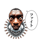 魚眼男子のごあいさつ（個別スタンプ：17）