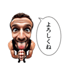 魚眼男子のごあいさつ（個別スタンプ：22）