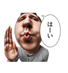 魚眼男子のごあいさつ（個別スタンプ：23）