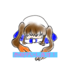 可愛いシンプルイラストみかんちゃん（個別スタンプ：7）