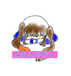 可愛いシンプルイラストみかんちゃん（個別スタンプ：9）