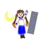 可愛いシンプルイラストみかんちゃん（個別スタンプ：14）