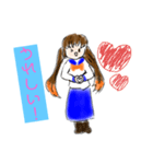 可愛いシンプルイラストみかんちゃん（個別スタンプ：15）