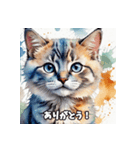 かわいい猫のあいさつスタンプ r1（個別スタンプ：13）