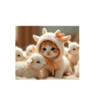 Cute Cats【猫の動くスタンプ】癒し系（個別スタンプ：4）
